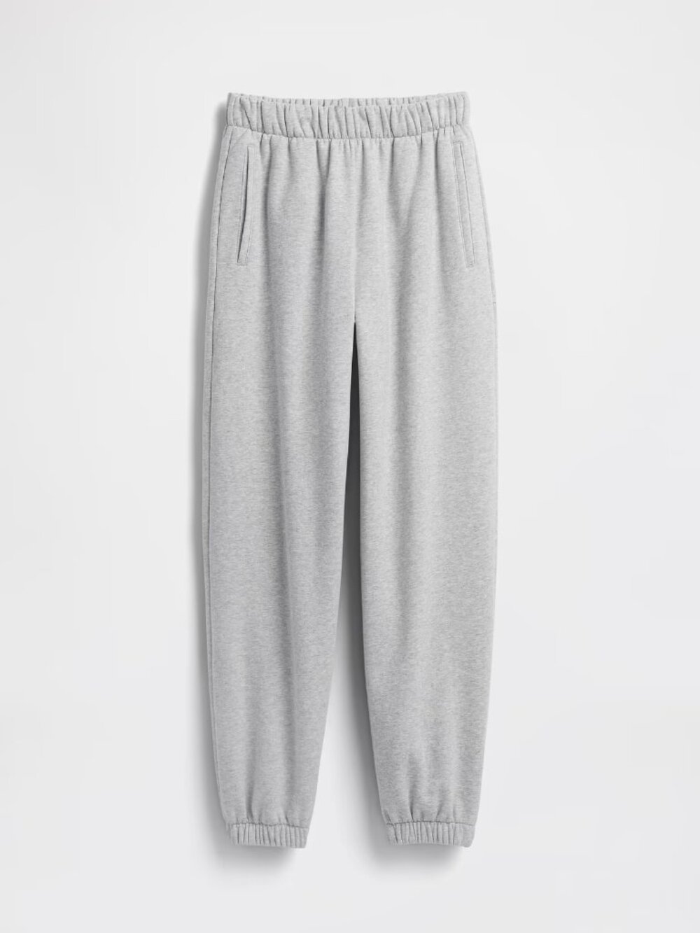 GAP Grey Cotton Fleece New High Rise Boyfriend Jogger Sweatpants Pants, Size S T - Picture 5 of 14
